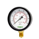 Netpel - MANOMETRO 100MM CAIXA AÇO CARBONO PREPARADO PARA GLICERINA