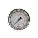 Netpel - Manômetro angular 100MM caixa inox rosca 1/2